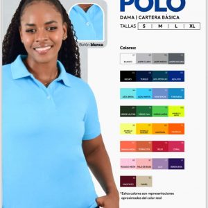 polo mujer azul